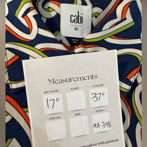 Cabi Amour Interlocking Heart Chain Sheath Dress Duster Size XS - Picture 12 of 12